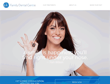 Tablet Screenshot of familydentalcentre.com